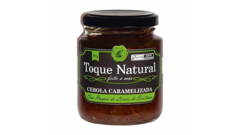 Cebola caramelizada com raspas de limão siciliano 275g- Toque Natural